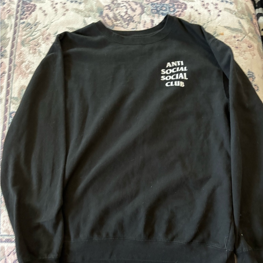 Anti Social Social Club Black Crewneck Sweater